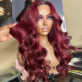 Perruque Brésilienne Body Wave HD Lace  Burgundy – #99J